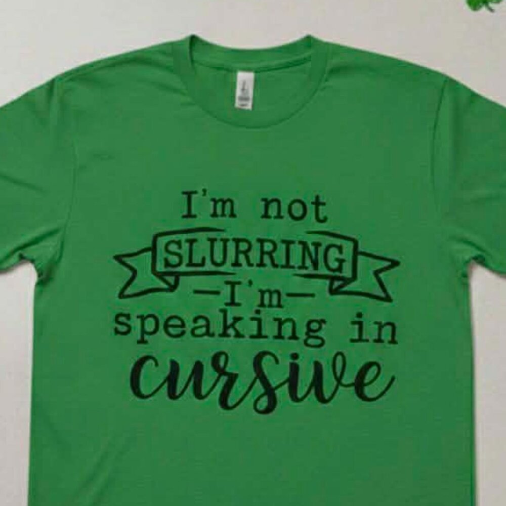 mens st patricks day shirt, funny st patricks day tee, im not slurring shirt, sp